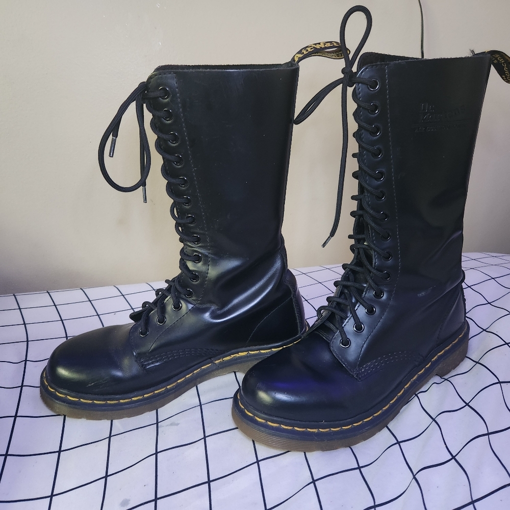 Doc Martens 1914 Tall black combat boots